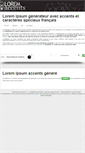 Mobile Screenshot of lorem-accents.com